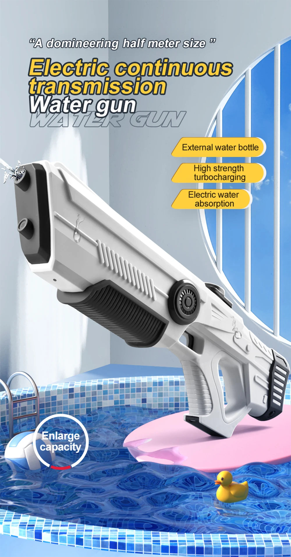 Electric Automatic Water Gun Toy for Kids & Adults