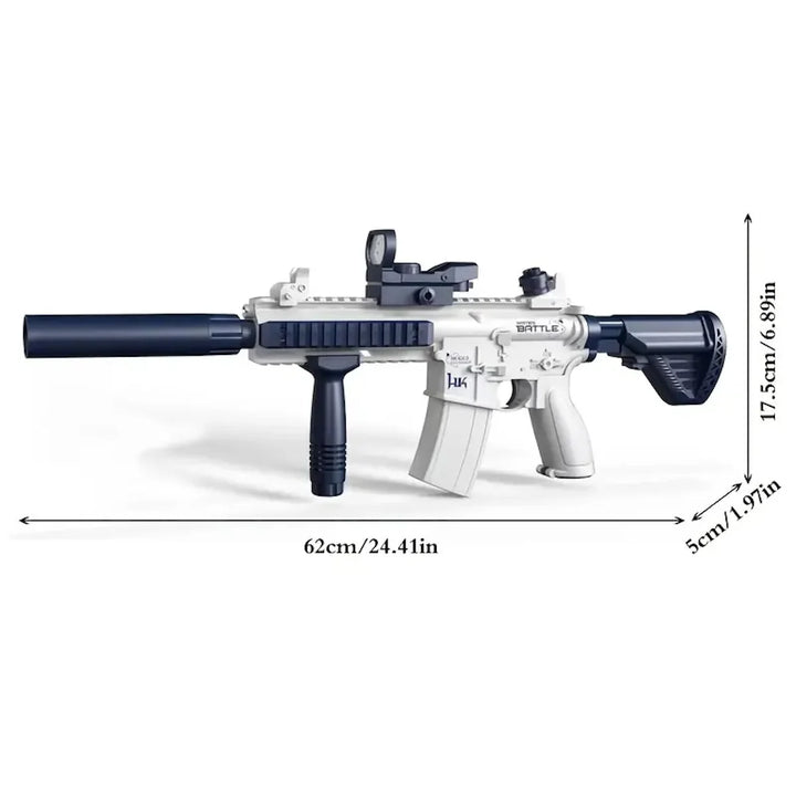Unilabo M416 Electric Water Gun – Battery Powered with External Water Bottle
