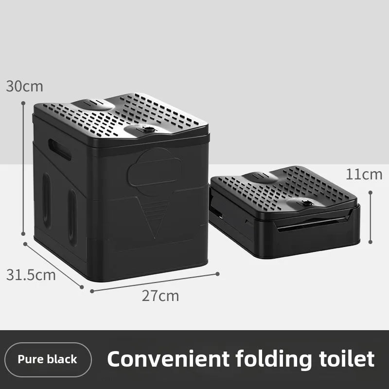 Portable Folding Camping Toilet – Travel Car Emergency Outdoor Toilet