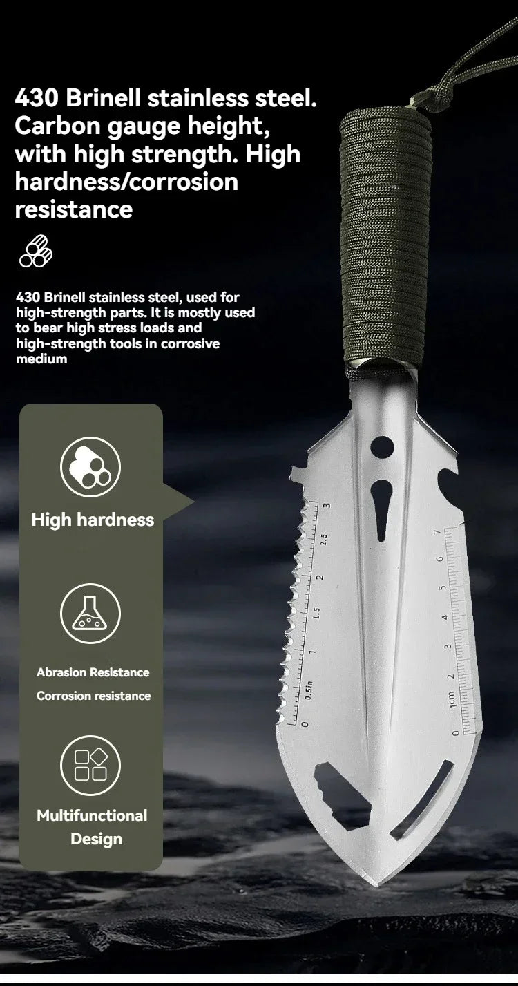 Portable Camping Shovel – Multifunctional Survival & Outdoor Tool