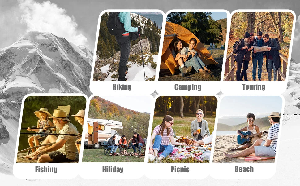 Westtune Portable Folding Camping Chair – Lightweight Aluminum Outdoor Seat with Headrest