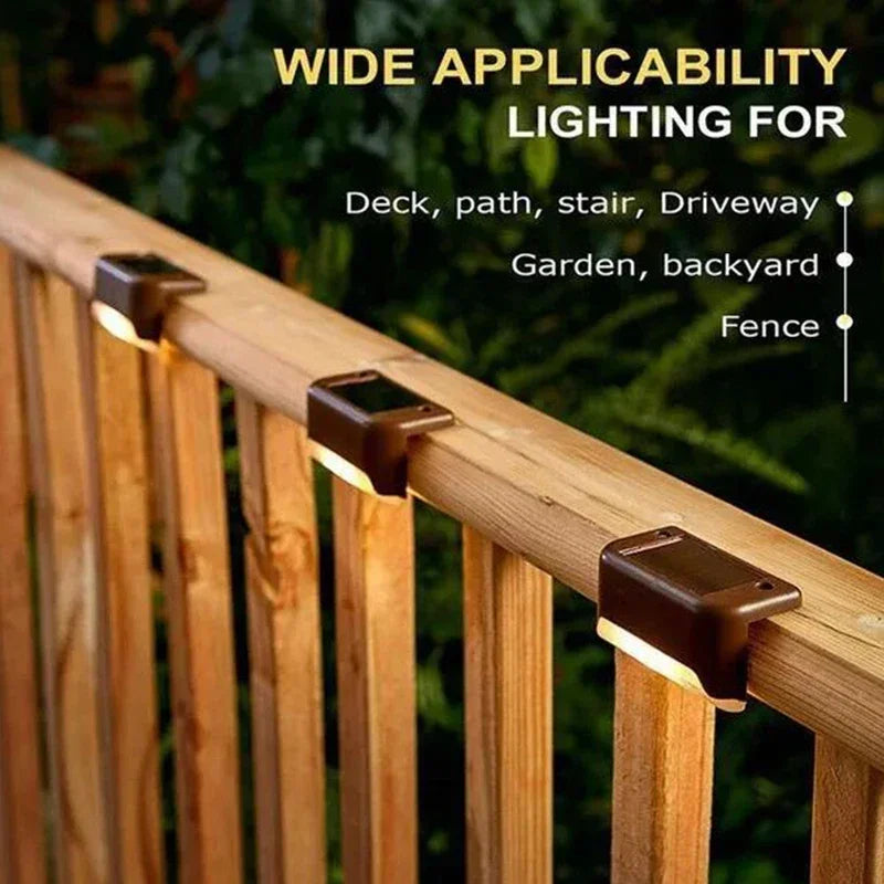 Waterproof Solar LED Step & Deck Lights – 1/4/8/12pcs