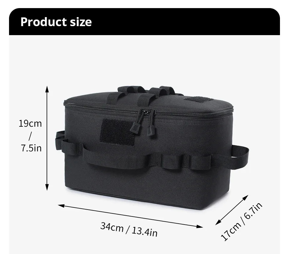 Outdoor Camping Gas Tank & Tool Storage Bag