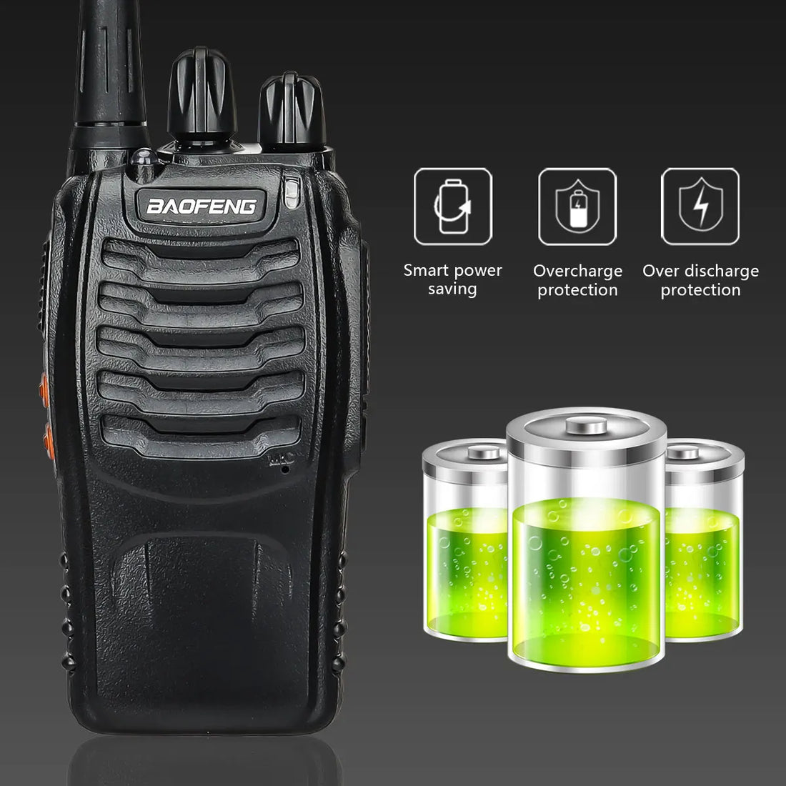 2/4PCS Baofeng BF-888S V2 Walkie Talkies – UHF Dual Band, Long Range Two-Way Radios