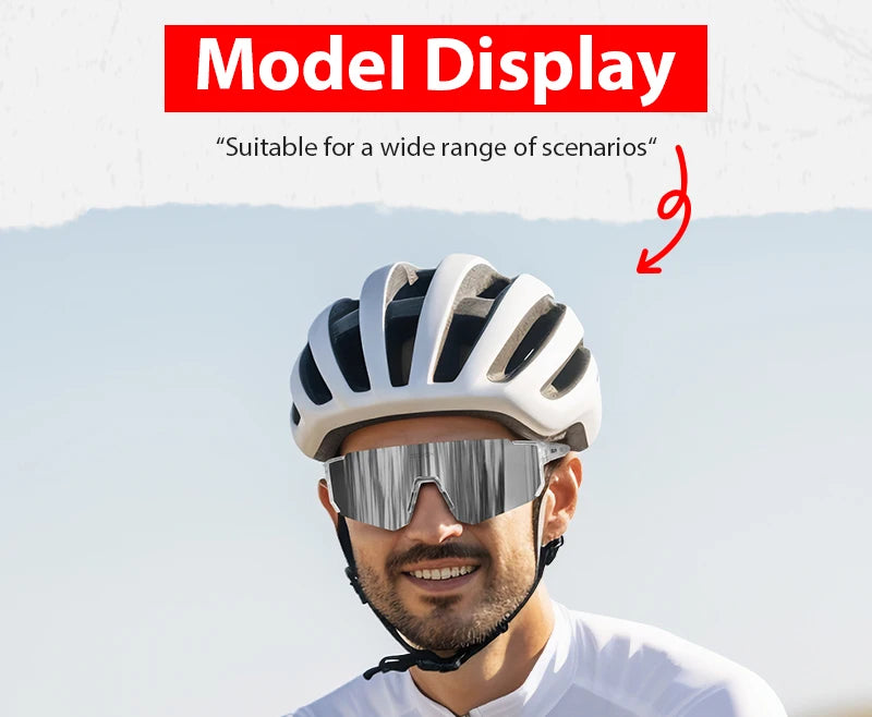 SCVCN Outdoor Cycling Sunglasses – UV400 Sports Bike Glasses for Men & Women