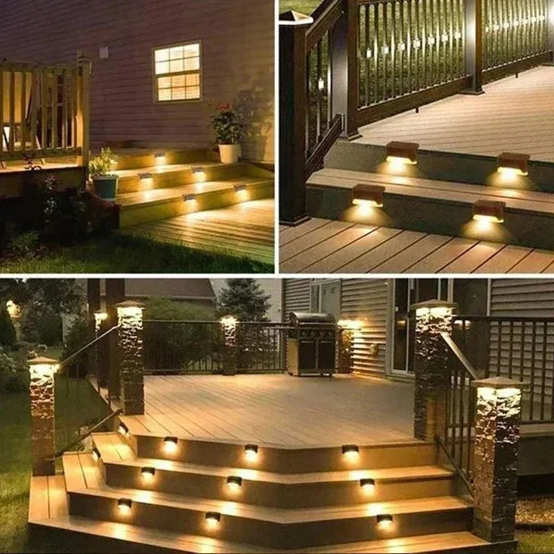 Waterproof Solar LED Step & Deck Lights – 1/4/8/12pcs