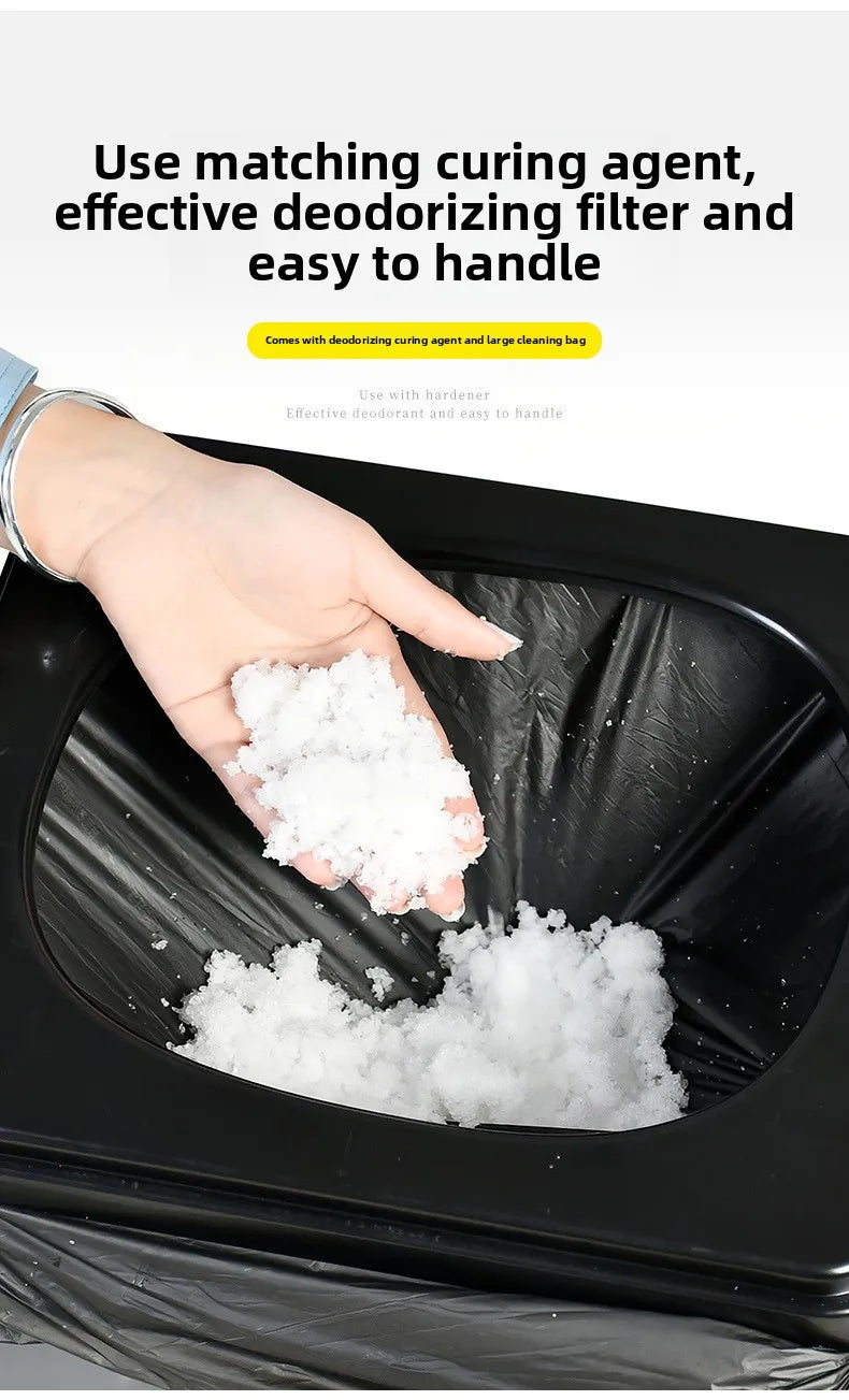 Portable Folding Camping Toilet – Travel Car Emergency Outdoor Toilet