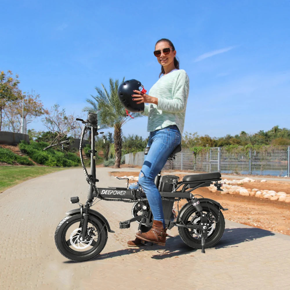 IDOTATA 48V 10Ah Foldable Electric Bike – 400W Motor, Urban Commuter Mini E-Bike