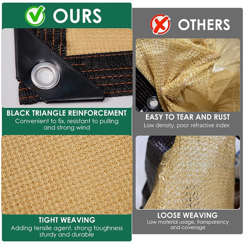 Waterproof Sunshade Net – UV Protection Canopy for Garden & Patio
