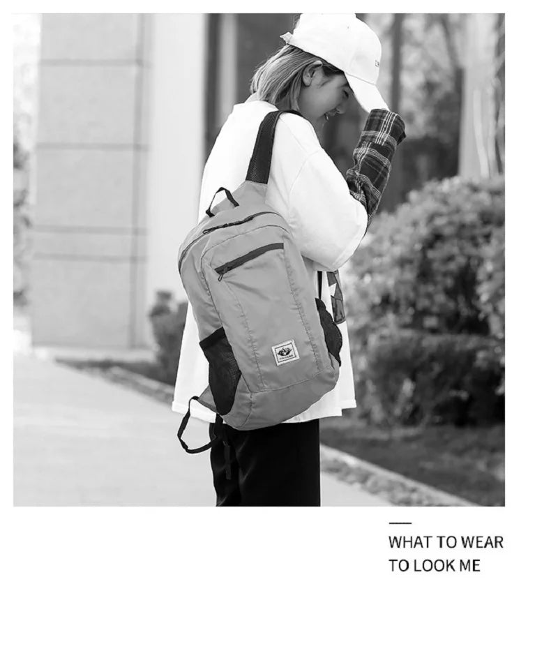 20L Foldable Hiking Backpack – Lightweight Waterproof Travel Daypack