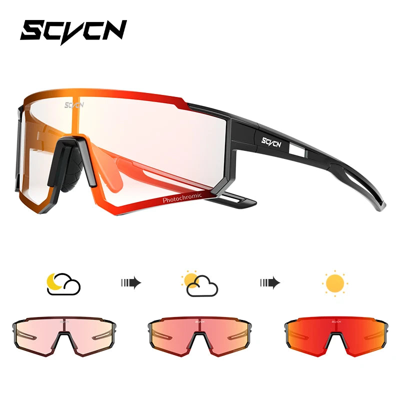 SCVCN Outdoor Cycling Sunglasses – UV400 Sports Bike Glasses for Men & Women