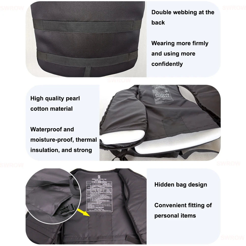 Adult Life Jacket – Kayak, Jet Ski, Wakeboard & Water Sports Safety Vest