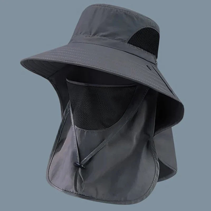 UV Protection Sun Hat with Neck Flap – Outdoor Fishing & Hiking Cap