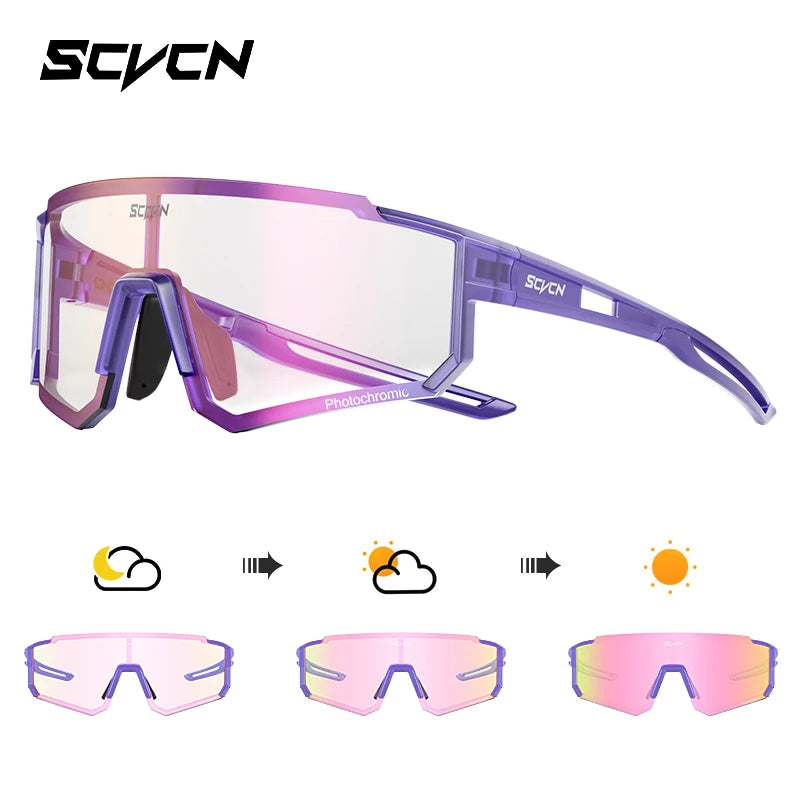 SCVCN Outdoor Cycling Sunglasses – UV400 Sports Bike Glasses for Men & Women