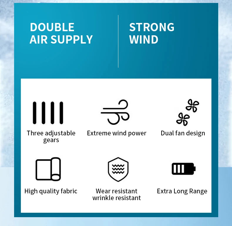 Cooling Fan Vest – Air-Conditioned Jacket for Outdoor Work, Hiking, and Summer Sports