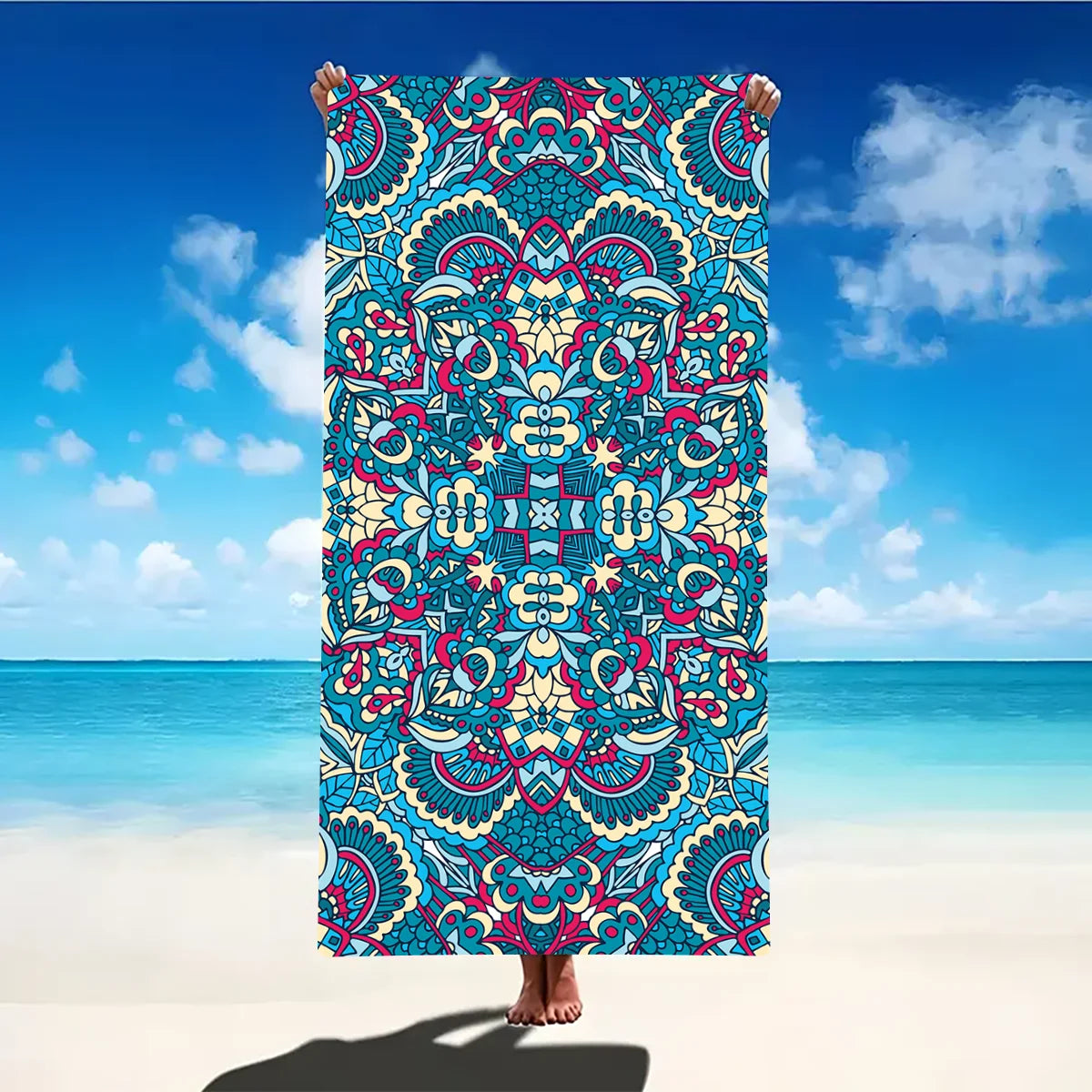 Microfiber Sand-Free Beach Towel – Quick Dry, Soft & Lightweight for Travel