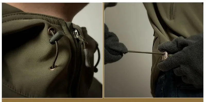 Men’s Tactical Soft-Shell Jacket – Waterproof Military Outdoor Utility Bomber