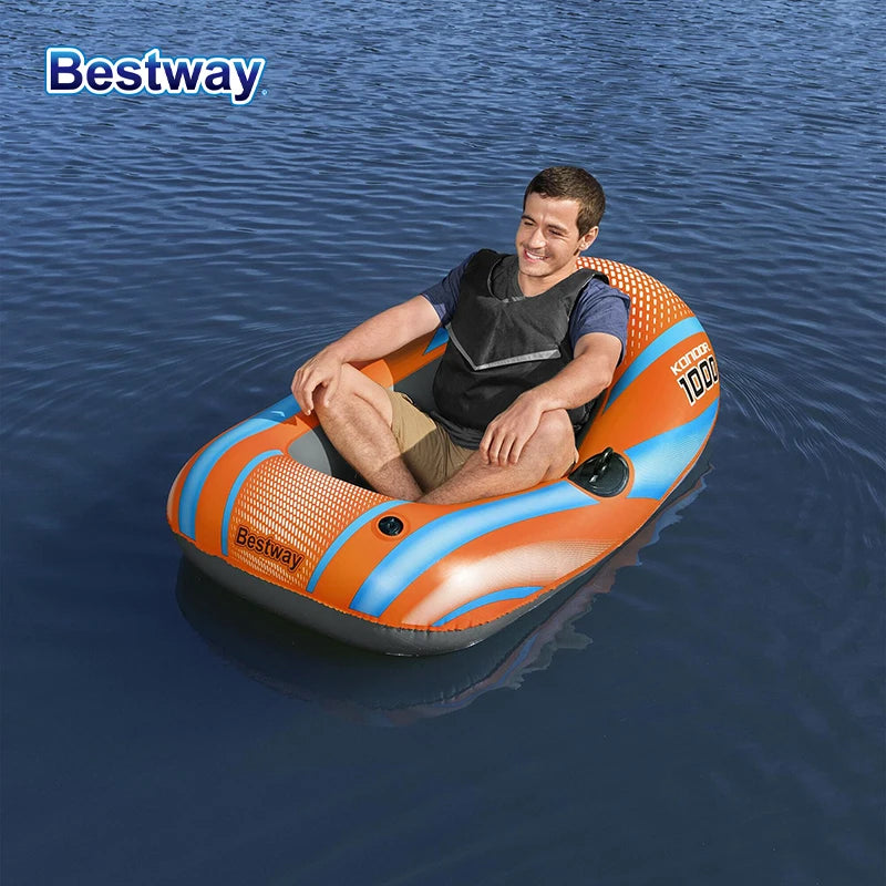 Bestway Inflatable Kayak (1–3 Person) – Heavy Duty PVC Raft for Adventure & Rafting