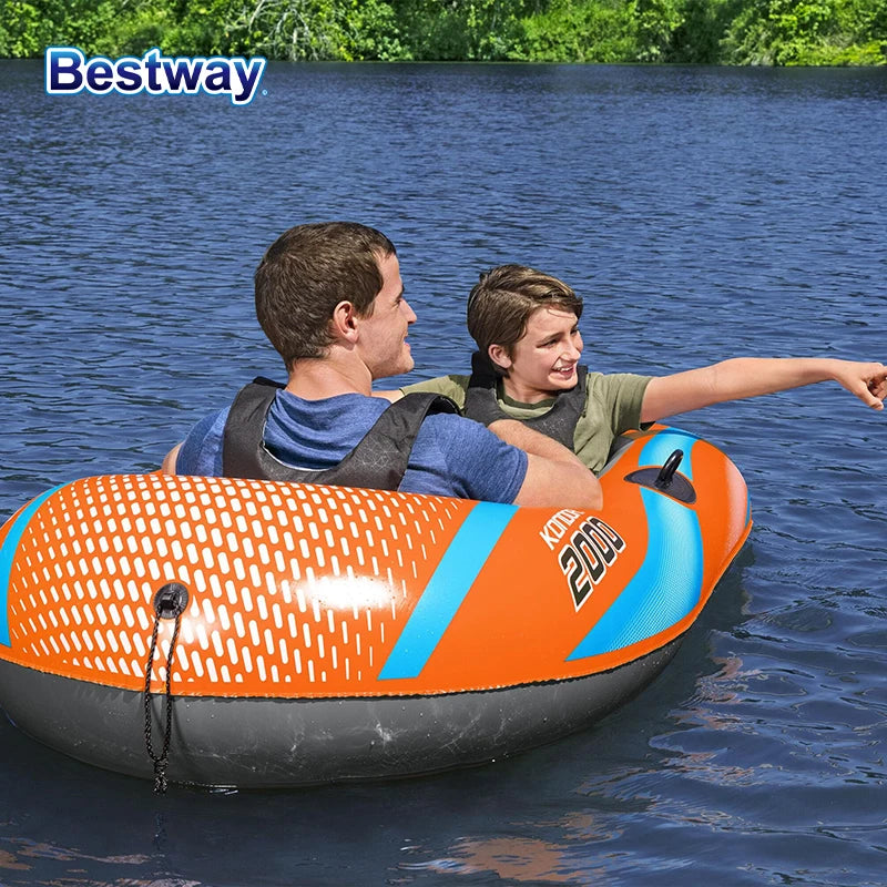 Bestway Inflatable Kayak (1–3 Person) – Heavy Duty PVC Raft for Adventure & Rafting