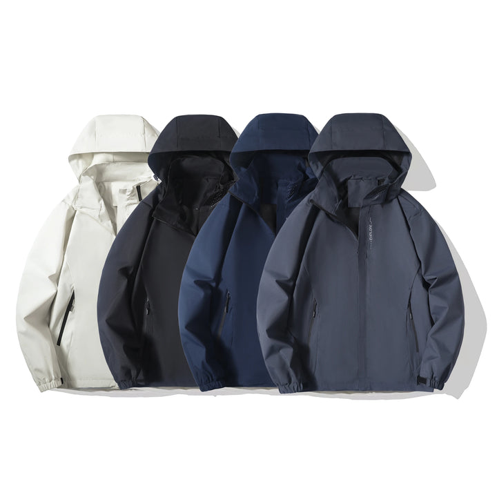 Waterproof Rain Jacket – Lightweight Hooded Outdoor Windproof Coat for Men