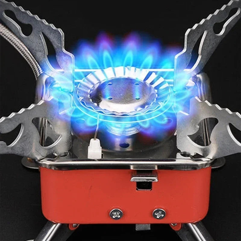 Portable Foldable Camping Gas Stove – Windproof Backpacking Burner