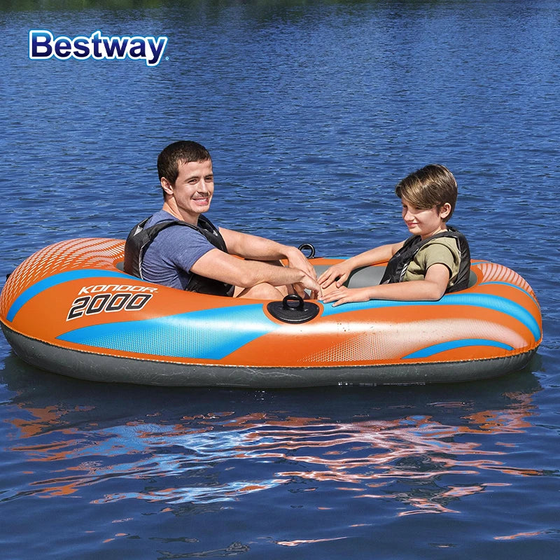 Bestway Inflatable Kayak (1–3 Person) – Heavy Duty PVC Raft for Adventure & Rafting