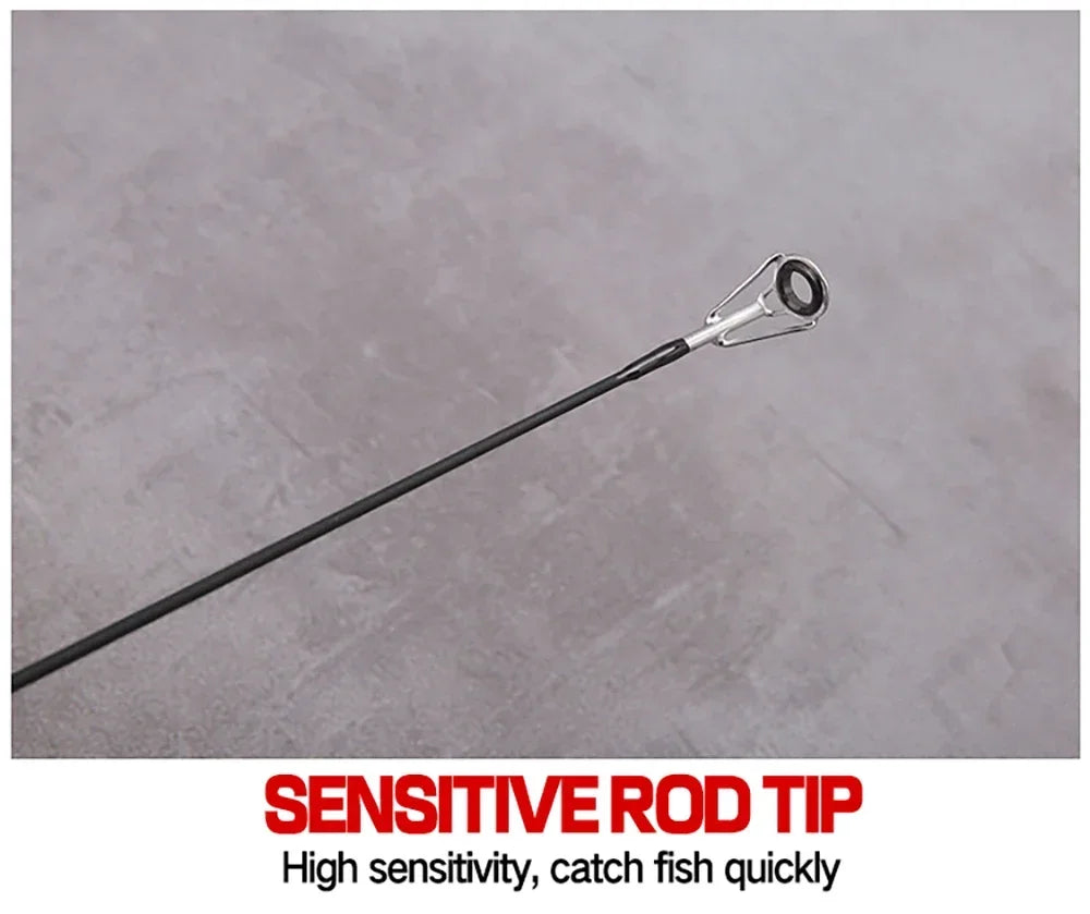 Telescopic Carbon Fishing Rod – 1.5M to 2.4M Spinning/Baitcasting