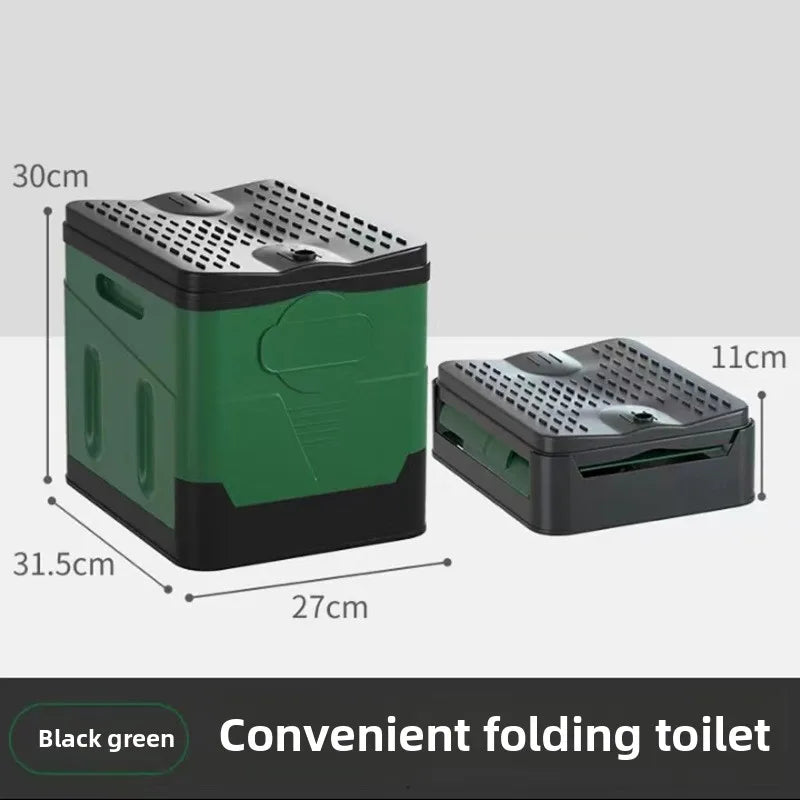 Portable Folding Camping Toilet – Travel Car Emergency Outdoor Toilet