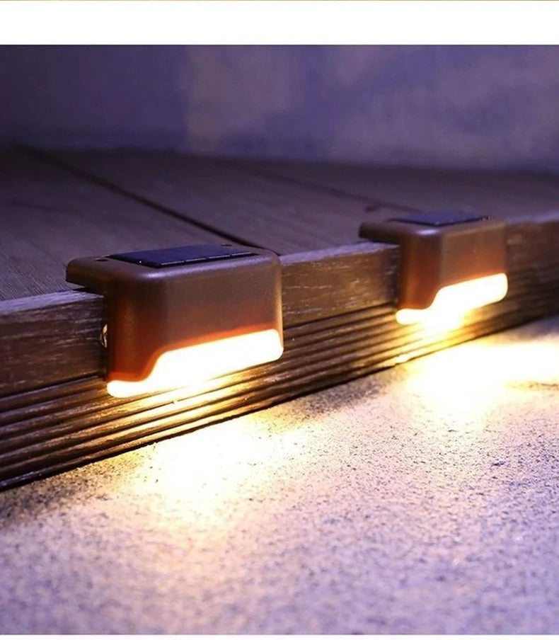 Waterproof Solar LED Step & Deck Lights – 1/4/8/12pcs