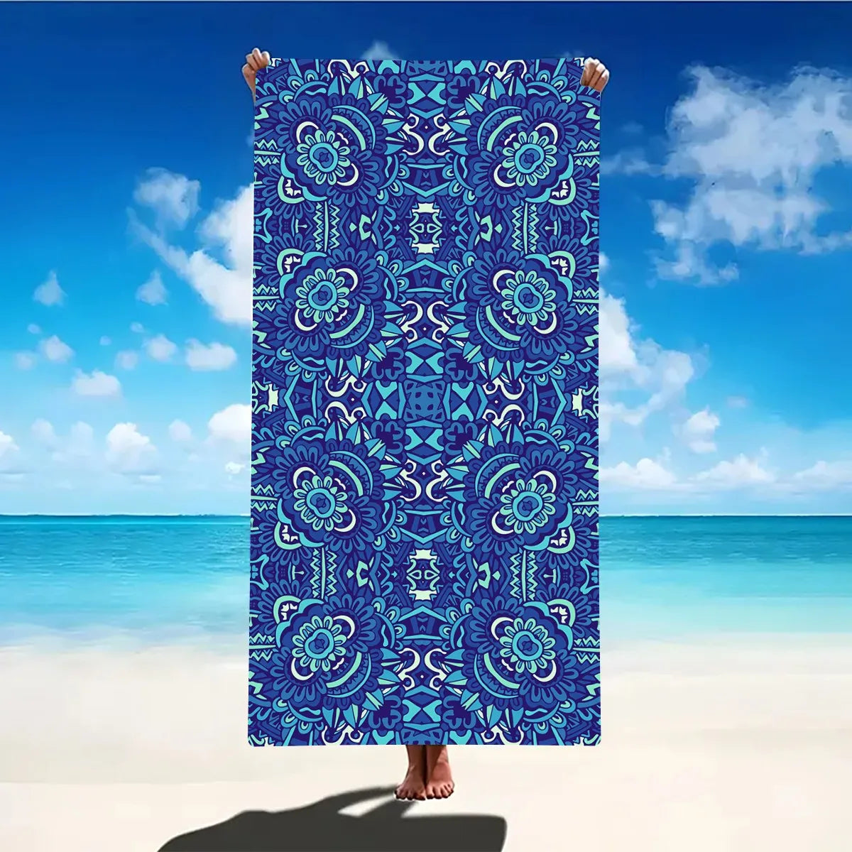 Microfiber Sand-Free Beach Towel – Quick Dry, Soft & Lightweight for Travel