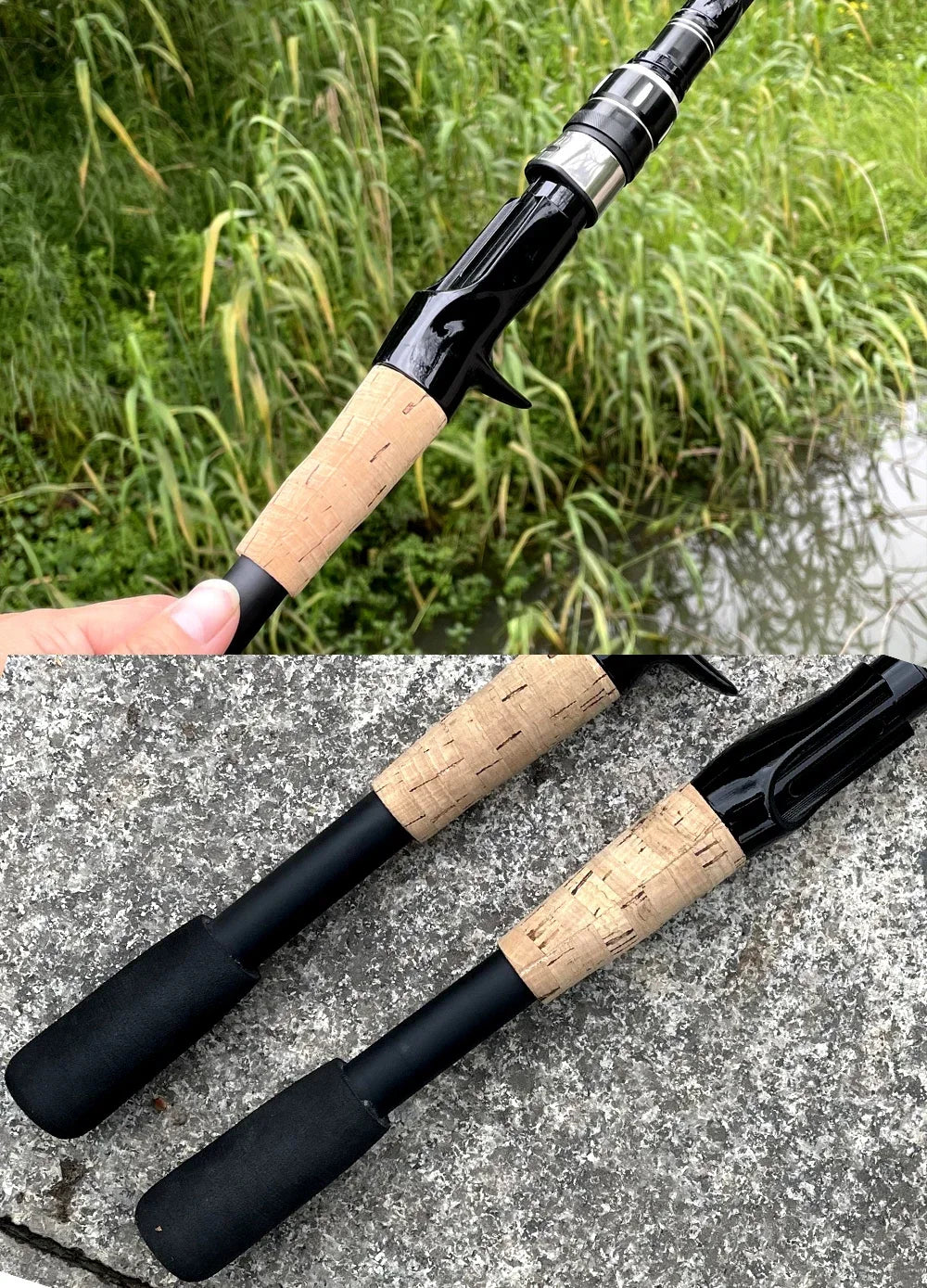 Telescopic Carbon Fishing Rod – 1.5M to 2.4M Spinning/Baitcasting