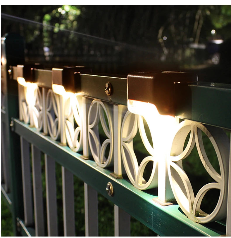 Waterproof Solar LED Step & Deck Lights – 1/4/8/12pcs