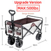 Heavy Duty Folding Utility Wagon – Large Capacity Collapsible Outdoor Cart
