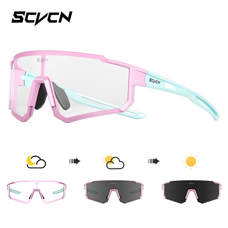 SCVCN Outdoor Cycling Sunglasses – UV400 Sports Bike Glasses for Men & Women