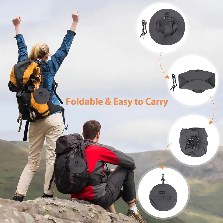 Waterproof UV Protection Bucket Hat – Outdoor Hiking & Camping Cap