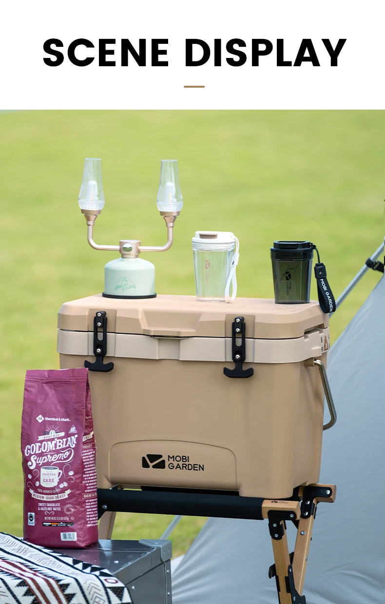 MOBI GARDEN 25L Camping Ice Box – Portable Large-Capacity Outdoor Cooler
