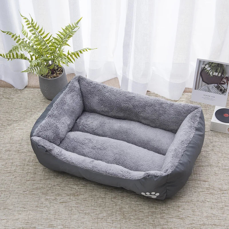 Winter Waterproof Pet Bed – Soft Warm Dog & Cat House Mat