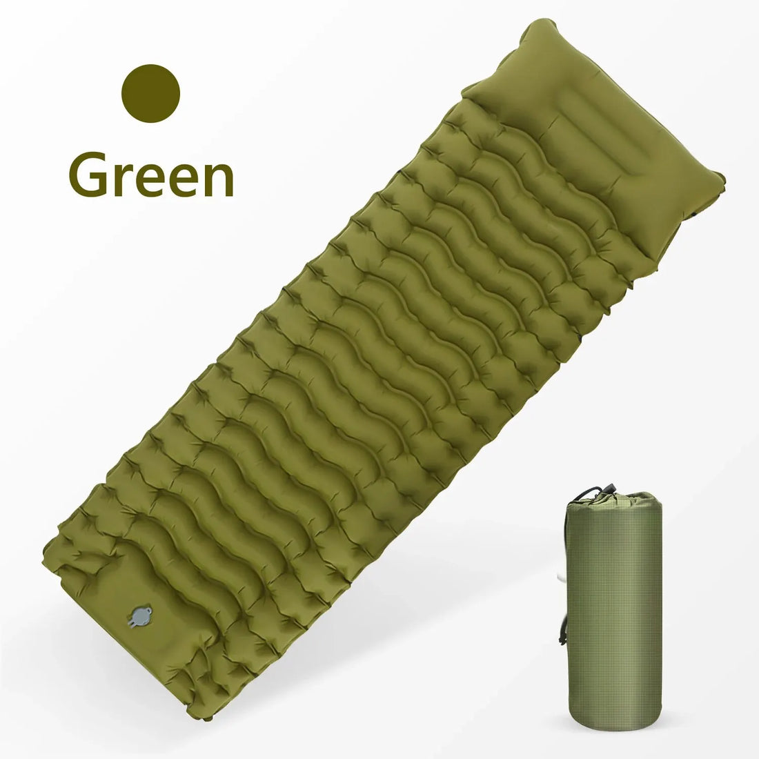 WESTTUNE Inflatable Camping Mattress – Thick Sleeping Pad with Pillow & Built-in Pump