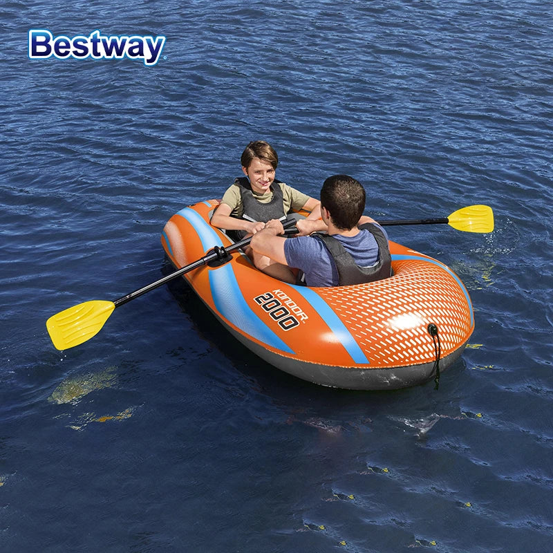 Bestway Inflatable Kayak (1–3 Person) – Heavy Duty PVC Raft for Adventure & Rafting