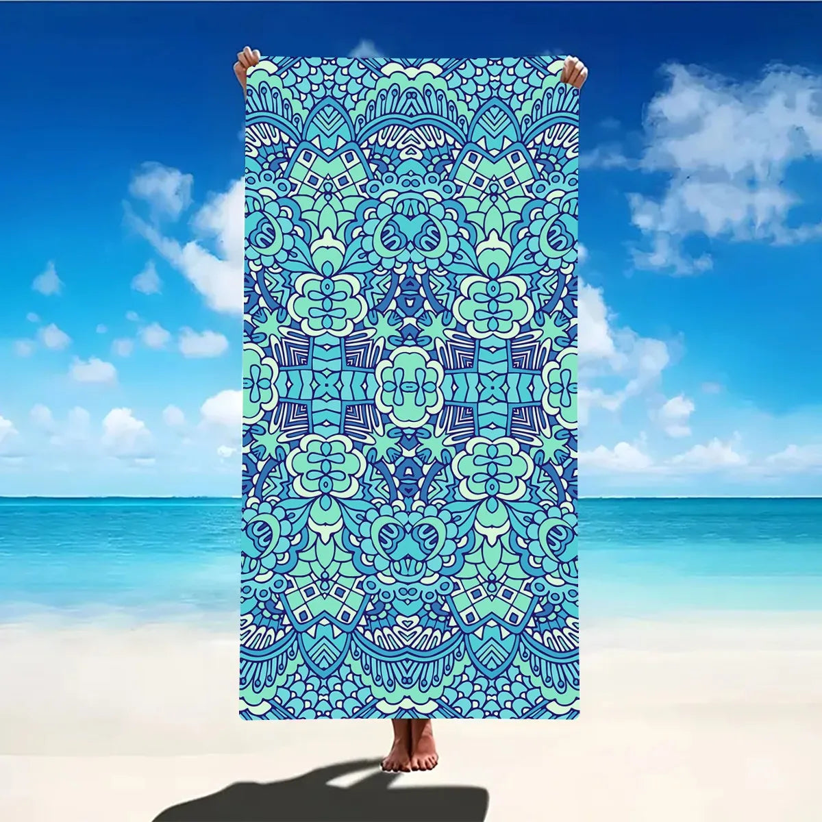 Microfiber Sand-Free Beach Towel – Quick Dry, Soft & Lightweight for Travel