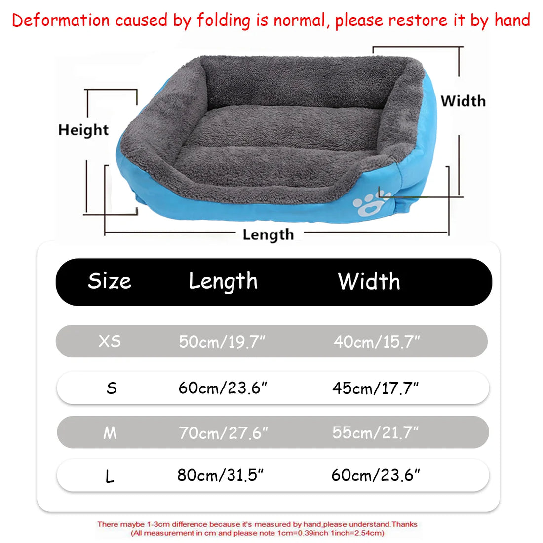 Winter Waterproof Pet Bed – Soft Warm Dog & Cat House Mat
