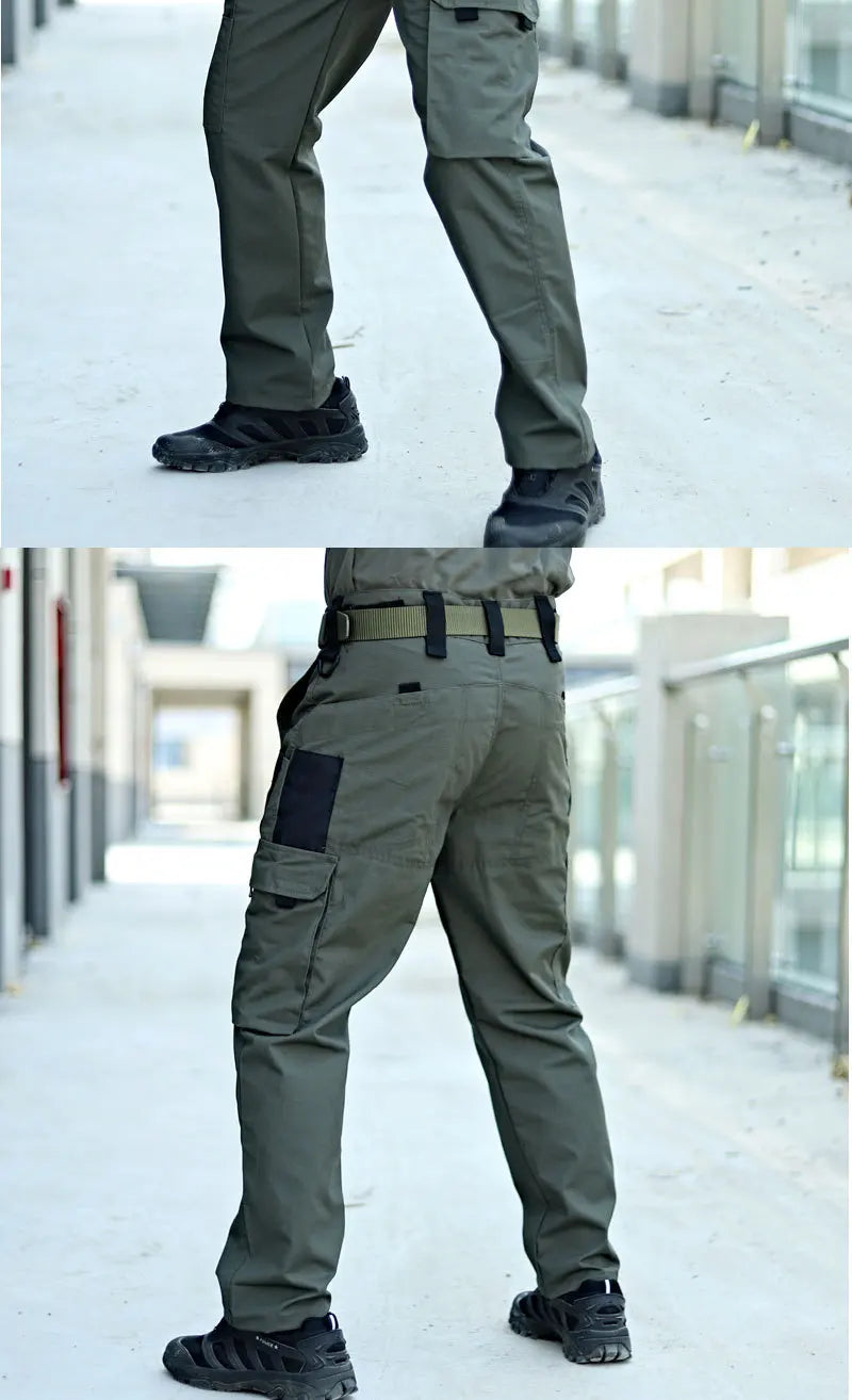 Men’s Tactical Cargo Pants – Multi-Pocket Waterproof Outdoor Work Trousers