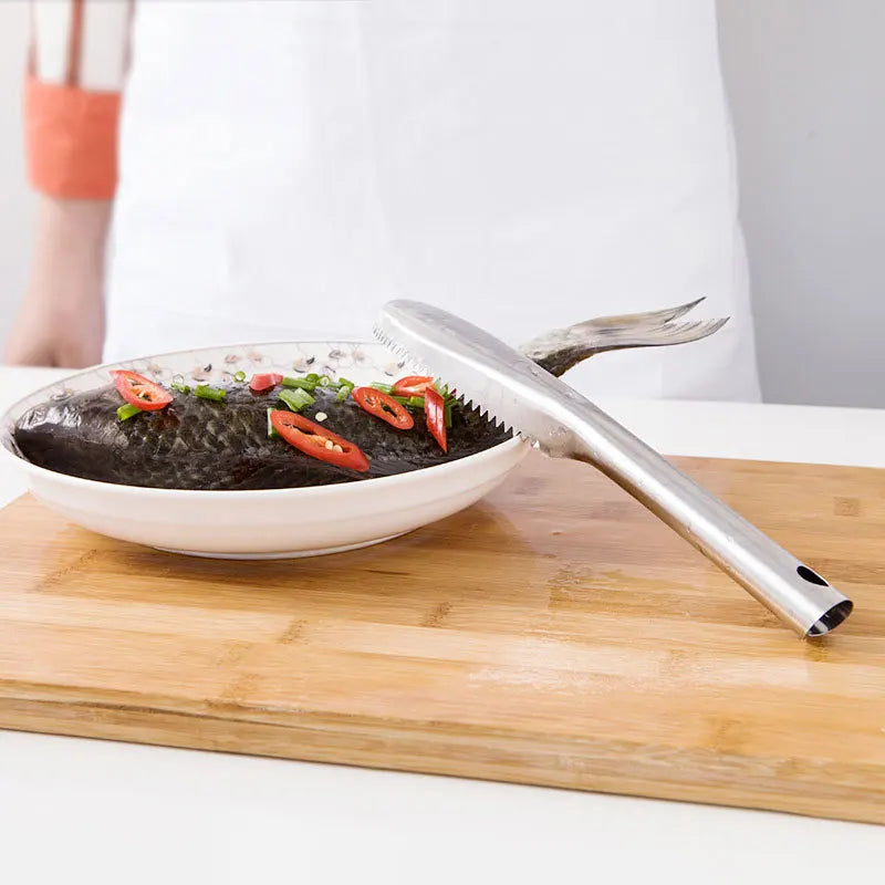 Stainless Steel Fish Scaler Remover – Sawtooth Descaler Tool