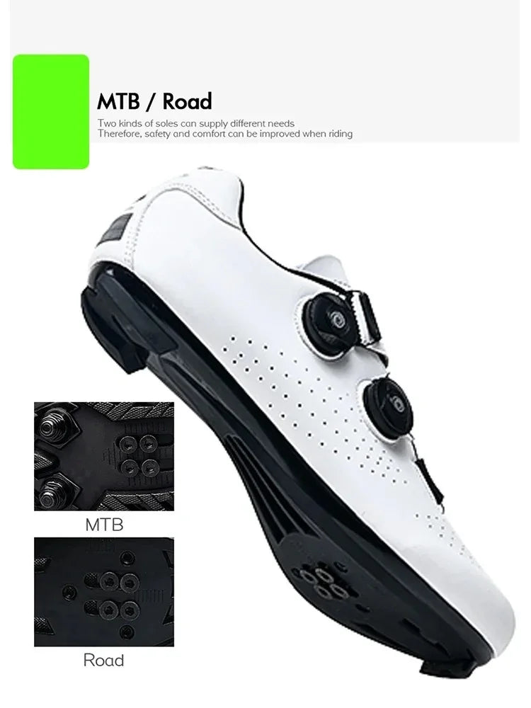 Men’s MTB Cycling Shoes – Road Bike Sneakers SPD Compatible Sport Footwear