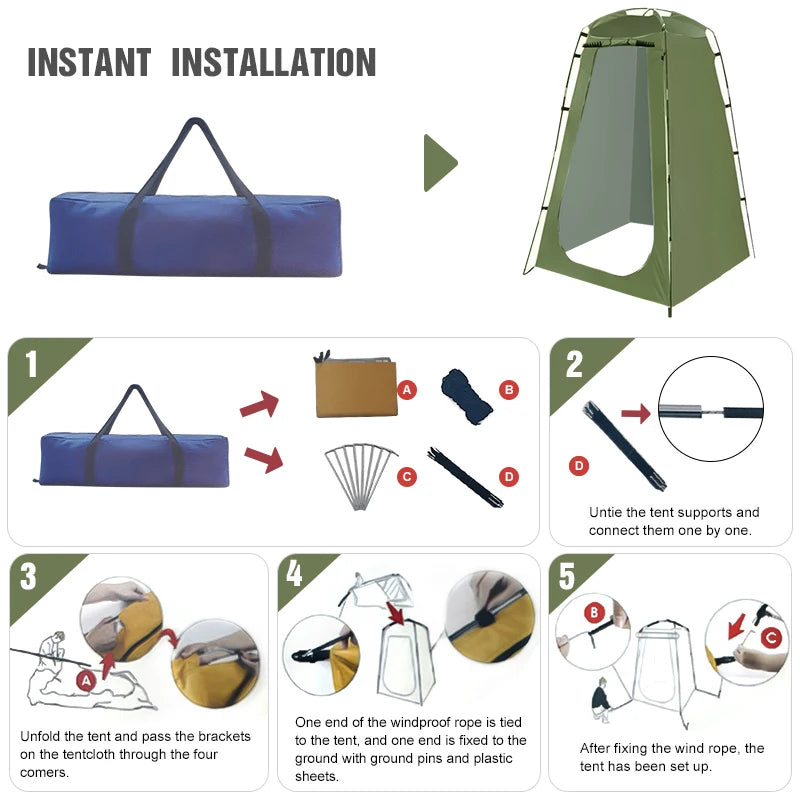 Westtune Portable Privacy Shower & Changing Tent – Waterproof Shelter