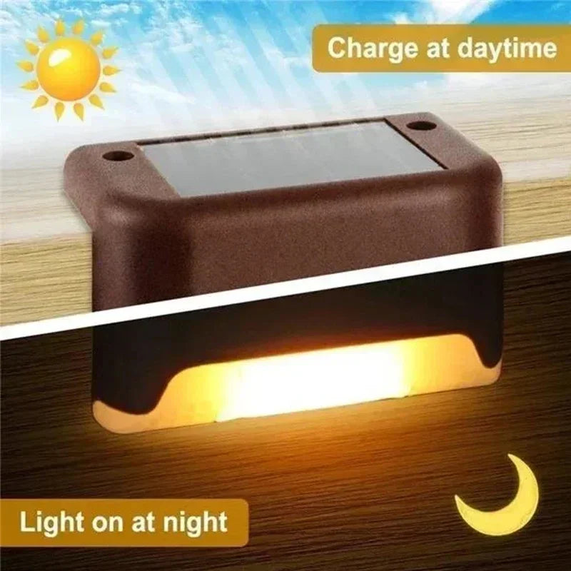 Waterproof Solar LED Step & Deck Lights – 1/4/8/12pcs