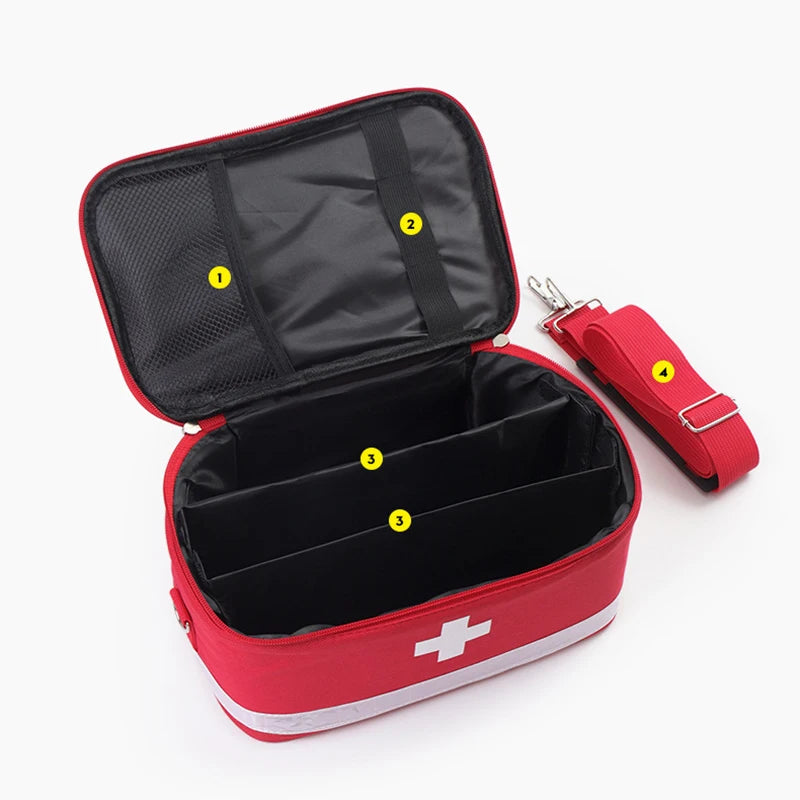Portable Fabric Medical Bag – Travel & Home Medicine Storage Box