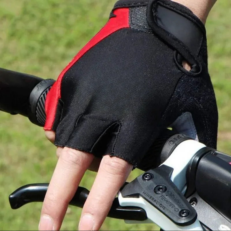 Half Finger Cycling Gloves – Breathable Anti-Slip Shockproof Bike Gloves for Men & Women