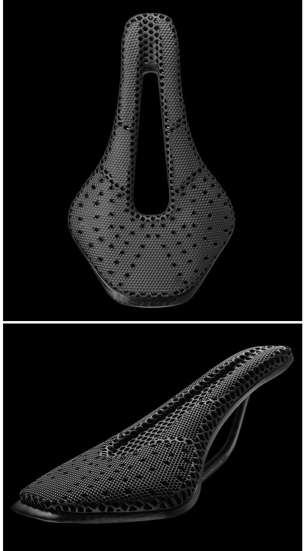 RYET Full Carbon 3D Printed Bike Saddle – Ultralight Breathable MTB & Road Seat