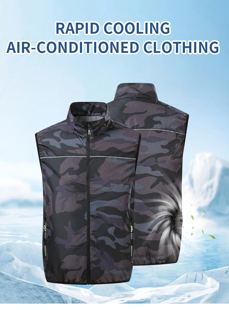 Cooling Fan Vest – Air-Conditioned Jacket for Outdoor Work, Hiking, and Summer Sports
